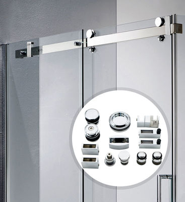 Bộ phụ kiện cửa kính trượt hợp kim kẽm không khung chất lượng cao