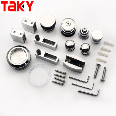 Good price Mirror Finish Sliding Glass Door Hardware Kit for Shower Barn Door Puerta de Ducha online