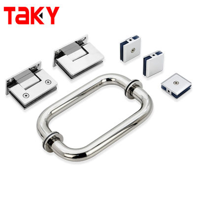 Good price 1.0mm Pipe Thickness Stainless Steel D Type Glass Door Pull Handle for Hotel Shower Room online