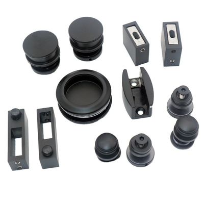 Good price Round Tray Shape Black Sliding Shower Door Kit for 8-12mm Safe Glass Hardware Included online