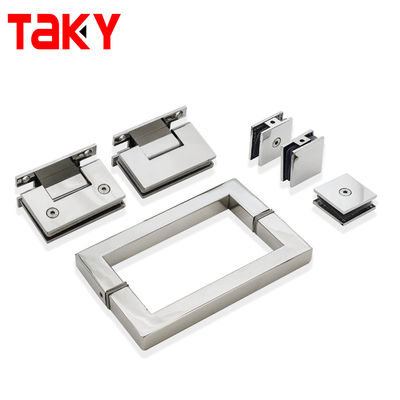 Good price Stainless Steel 90 Degree Glass Shower Hinge Brass Shower Door Pivot Hinge for Bathroom Glass Screen Hinges online