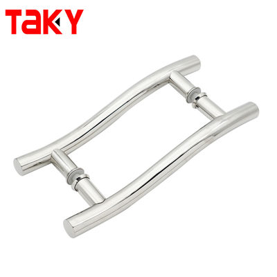 Good price Customized S Shape Round Tube Back to Back Glass Sliding Door Pull Handle online