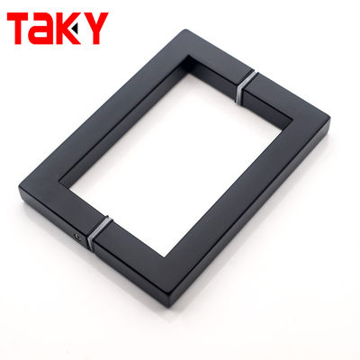 Matte Black Square Shower Glass Door Handle SS304