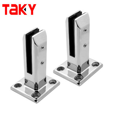 8-12mm Stainless Steel Bolt Down Glass Railing Clamp
