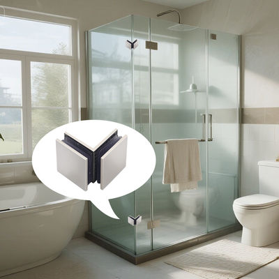 304 Stainless Steel 90 Degree Frameless Glass Corner Clamp