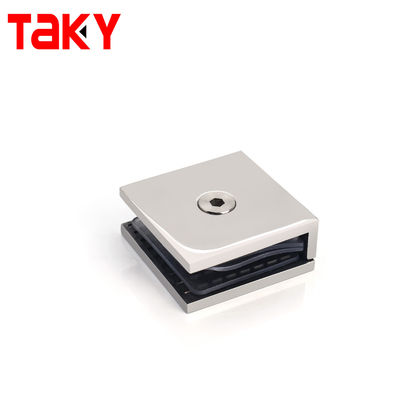 Stainless Steel Square 45x45mm Frameless Door Glass Hardware Clamp Clip
