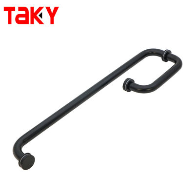 Good price Stainless Steel Sliding Glass pull Handle L Type Shower Door Pulls Towel bar glass door handle online