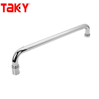 Customized Polish Glass Door Handle Stainless Steel Bathroom Door Pull Handle Towel Bar