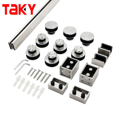 Modern Glass Fittings Tempered Glass Door System Stainless Steel Frameless Shower Sliding Door Hardware