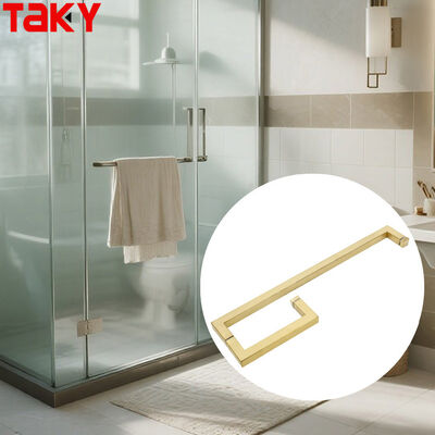 Good price 304 Stainless Steel Modern Design Shower Glass Door Handle with Polished Brushed Nickel Black Finish online