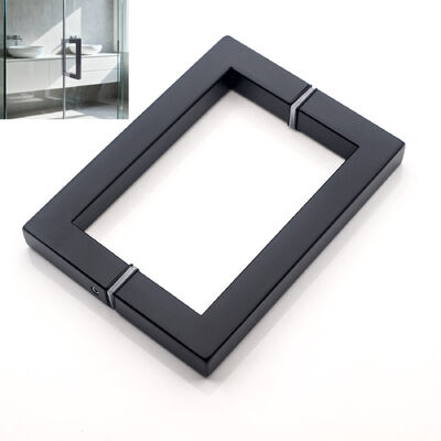 Modern Black SS304 Stainless Steel Shower Glass Door Handle 203*203*19*1.0mm