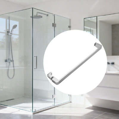 Good price Shower Sliding Glass Door Accessories Pull Towel Bar Handle Square Tube Bathroom Handle online