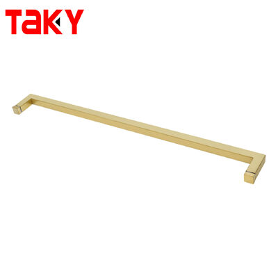 Good price L Shape Golde Square Glass Door Handle Large Shower Door Towel bar Pull Handle

 online
