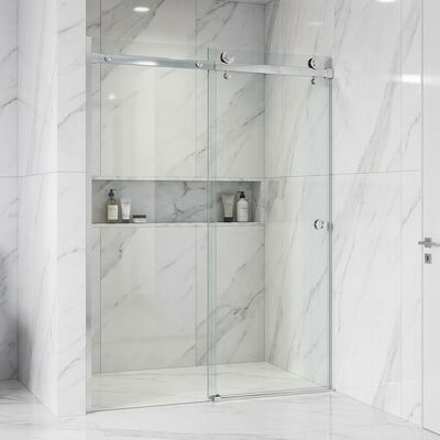 Good price Factory Stainless Steel Frameless Shower Sliding Doors Fittings Glass Sliding Door Kit online