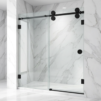 Good price Stainless Steel Shower Glass Sliding Door Hardware Fittings Bathroom Glass Door Rollers Systems online