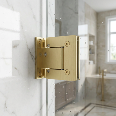 Good price Bathroom 304 Stainless Steel Self Closing Adjustable Closing 90 Degree Glass Door Hinge online