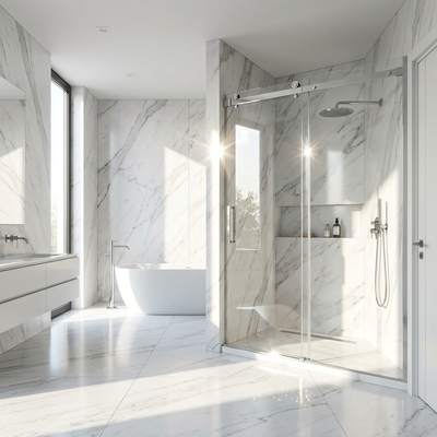 Good price Manufactured Stainless Steel Shower Door Sliding Rollers Glass Sliding Bathroom Door Hardware online