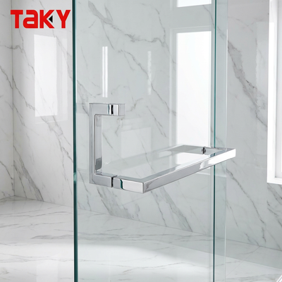 Good price Stainless Steel Square Pull Handle Towel Bar Shower Door Glass Door Handle online